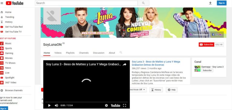 SoyLunaON el canal de Youtube Cerrado sin motivo,Lee!